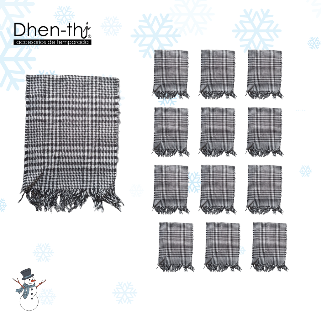 🧣¡Lote de 12 Bufandas con Diseño!🧣