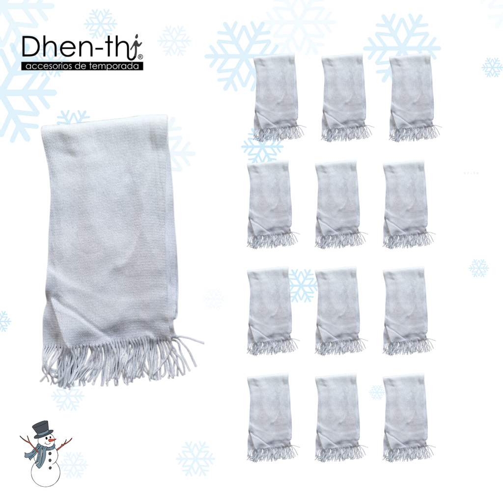 🧣¡Lote de 12 Bufanda Tejida!🧣