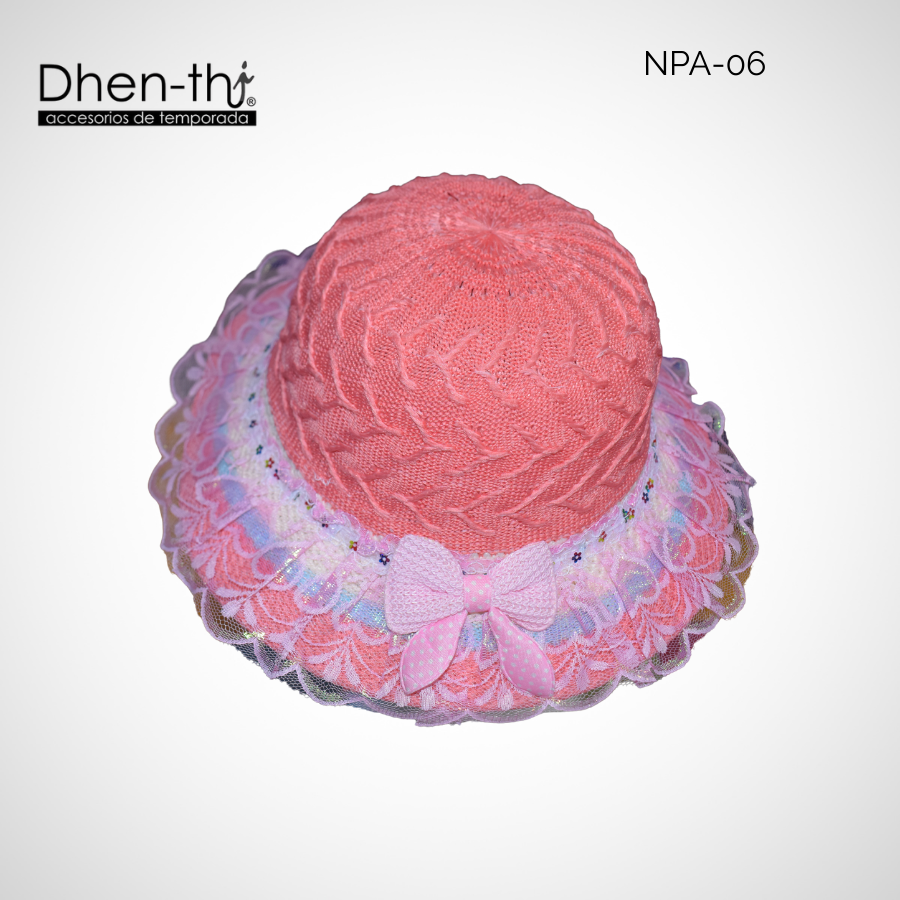 Sombrero de hilo para niña: Encaje