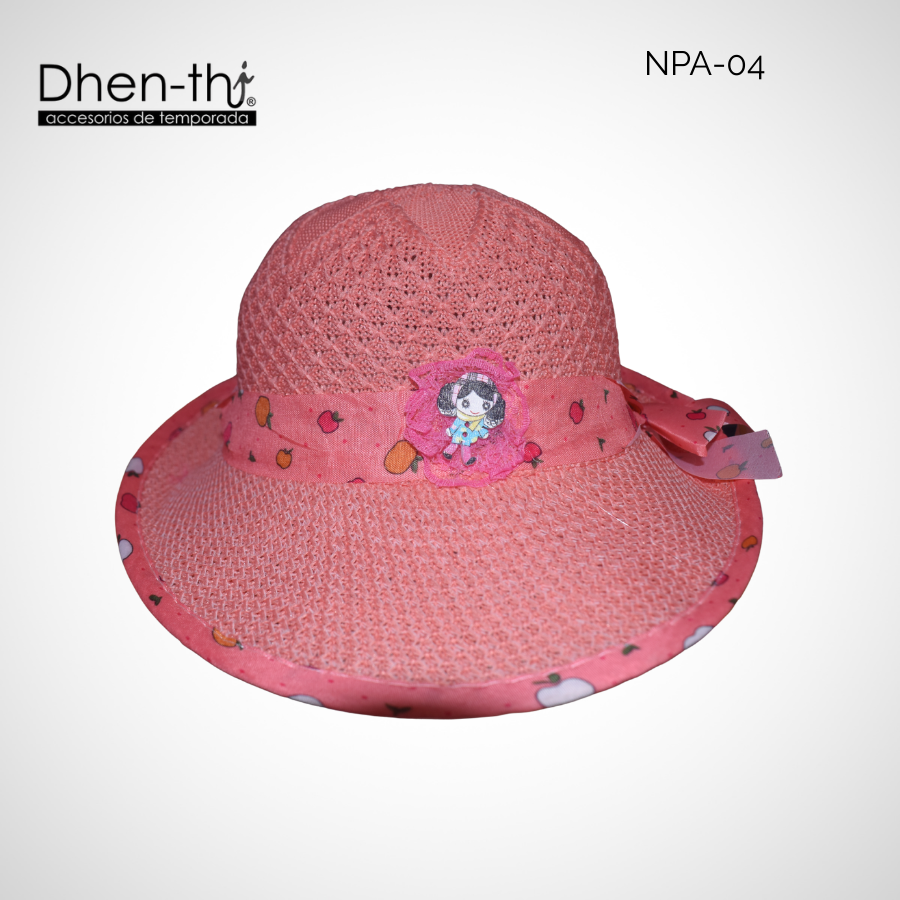 Sombrero de hilo para niña: Listón