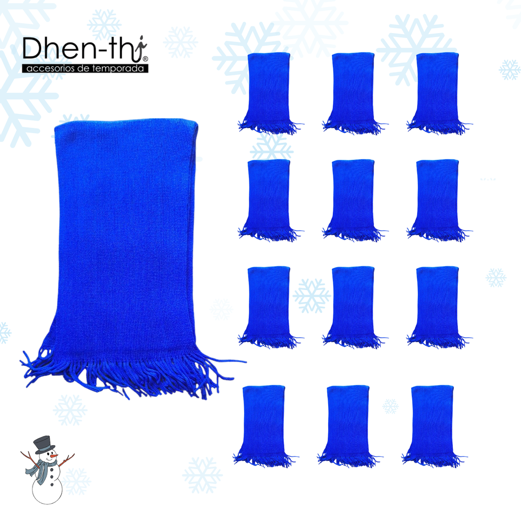 🧣¡Lote de 12 Bufanda Tejida!🧣