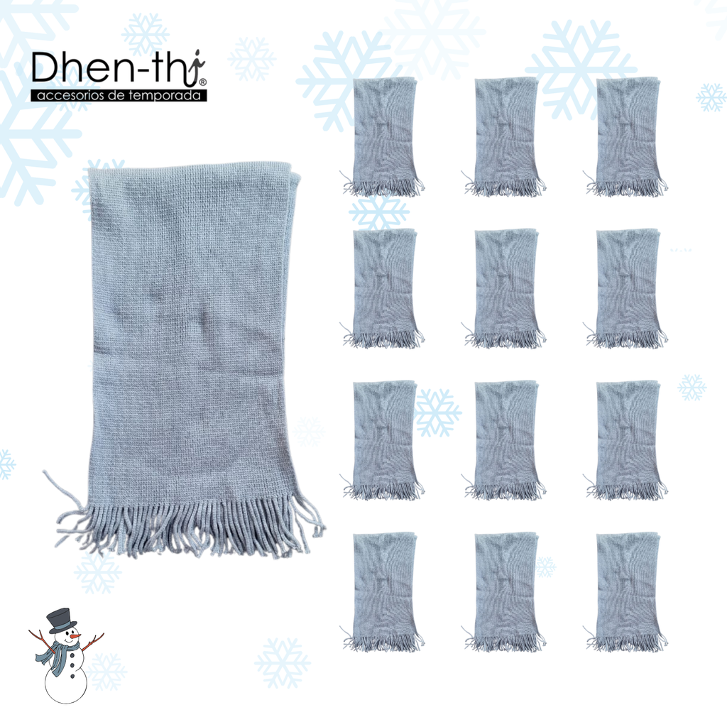 🧣¡Lote de 12 Bufanda Tejida!🧣