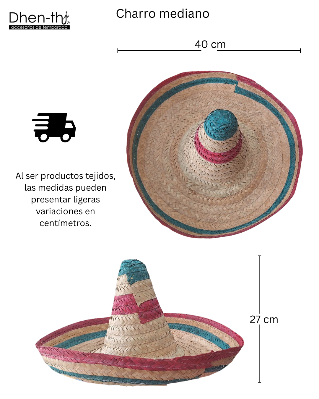 Sombrero Patrio Mediano 🇲🇽
