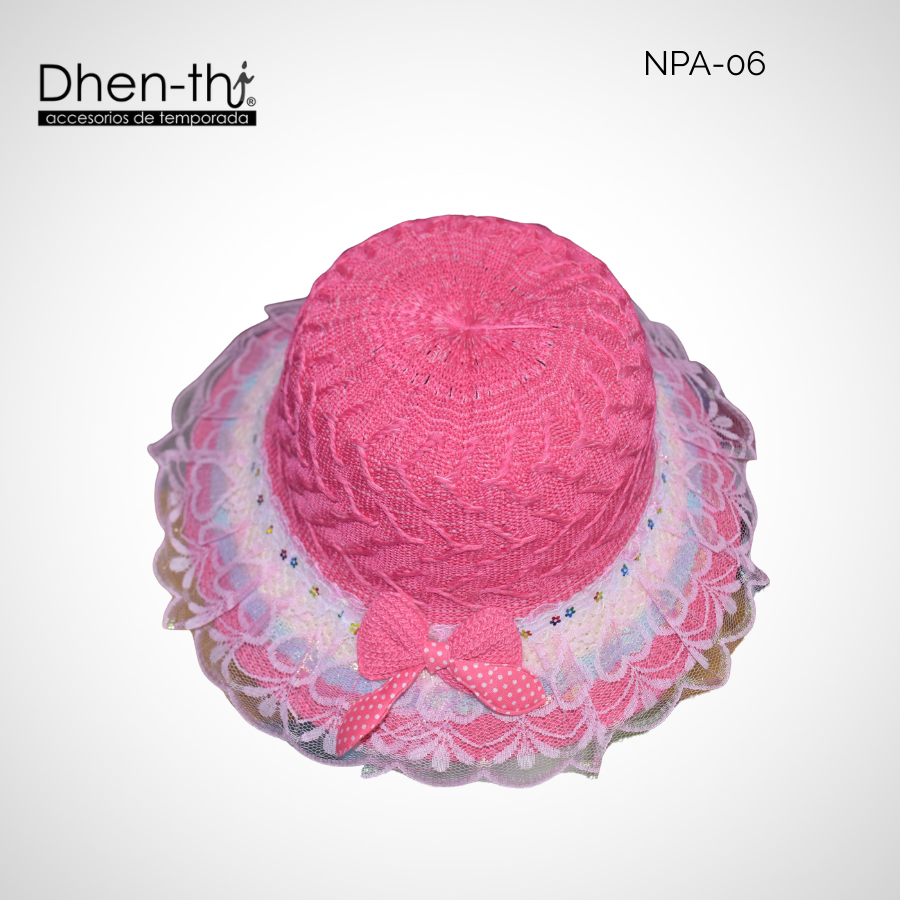 Sombrero de hilo para niña: Encaje