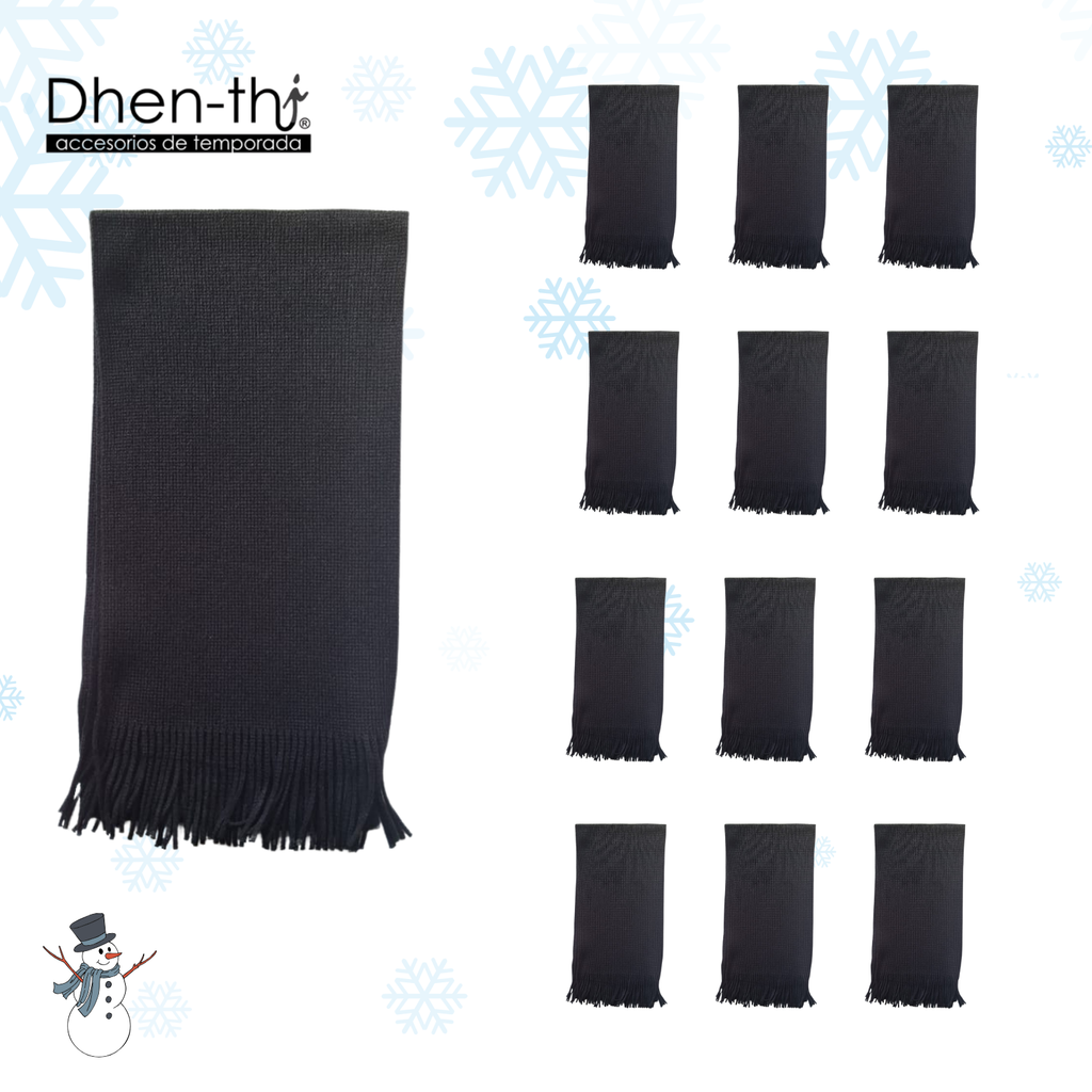 🧣¡Lote de 12 Bufanda Tejida!🧣