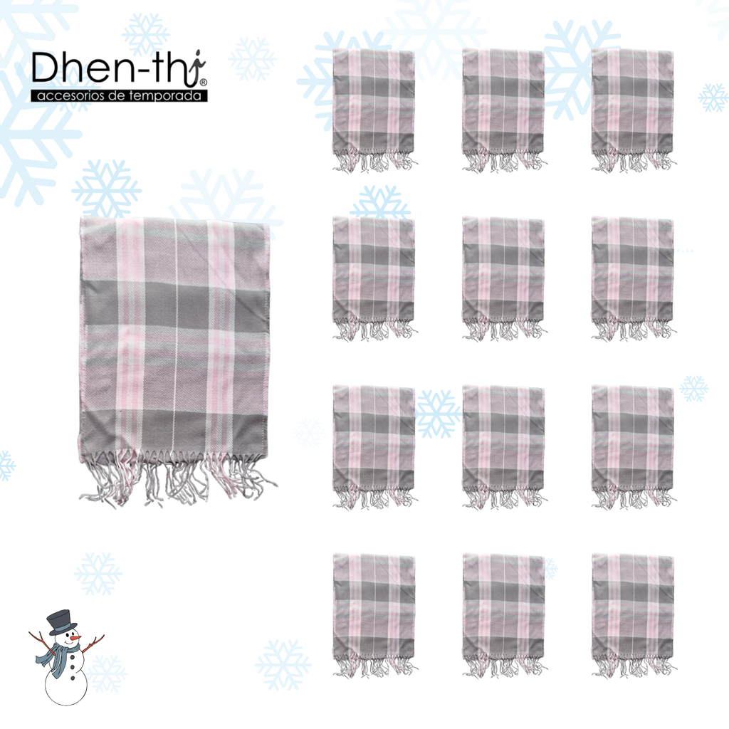 🧣¡Lote de 12 Bufandas con Diseño!🧣