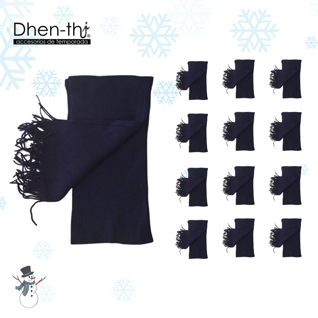 🧣¡Lote de 12 Bufanda Tejida!🧣