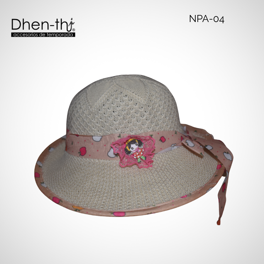 Sombrero de hilo para niña: Listón
