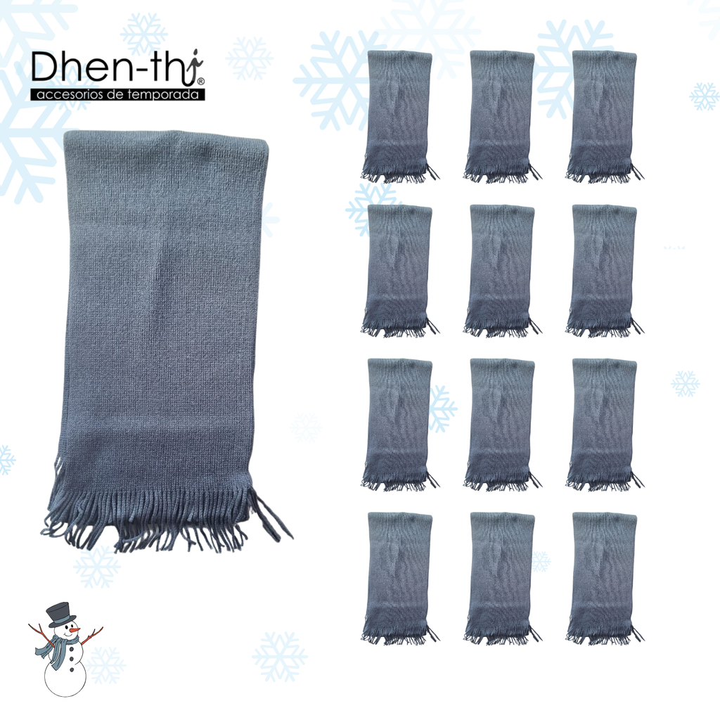 🧣¡Lote de 12 Bufanda Tejida!🧣