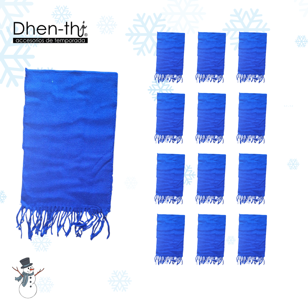 🧣¡Lote de 12 Bufanda Lisa!🧣