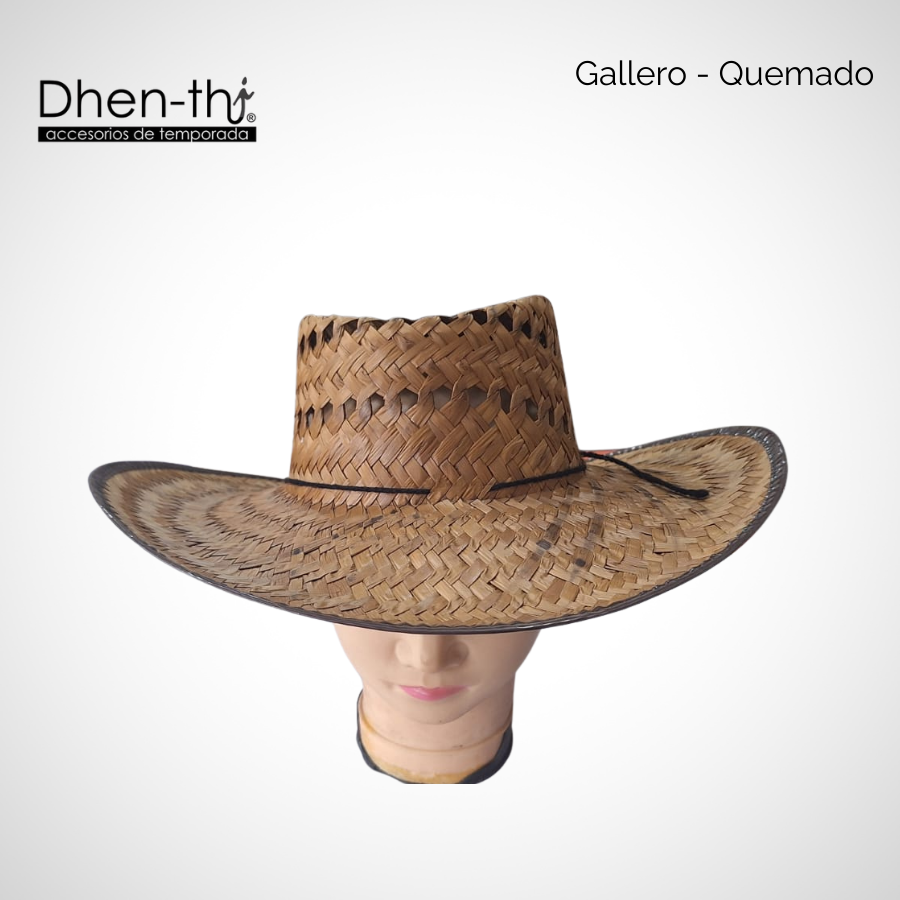 Sombrero Horma Gallero Quemado