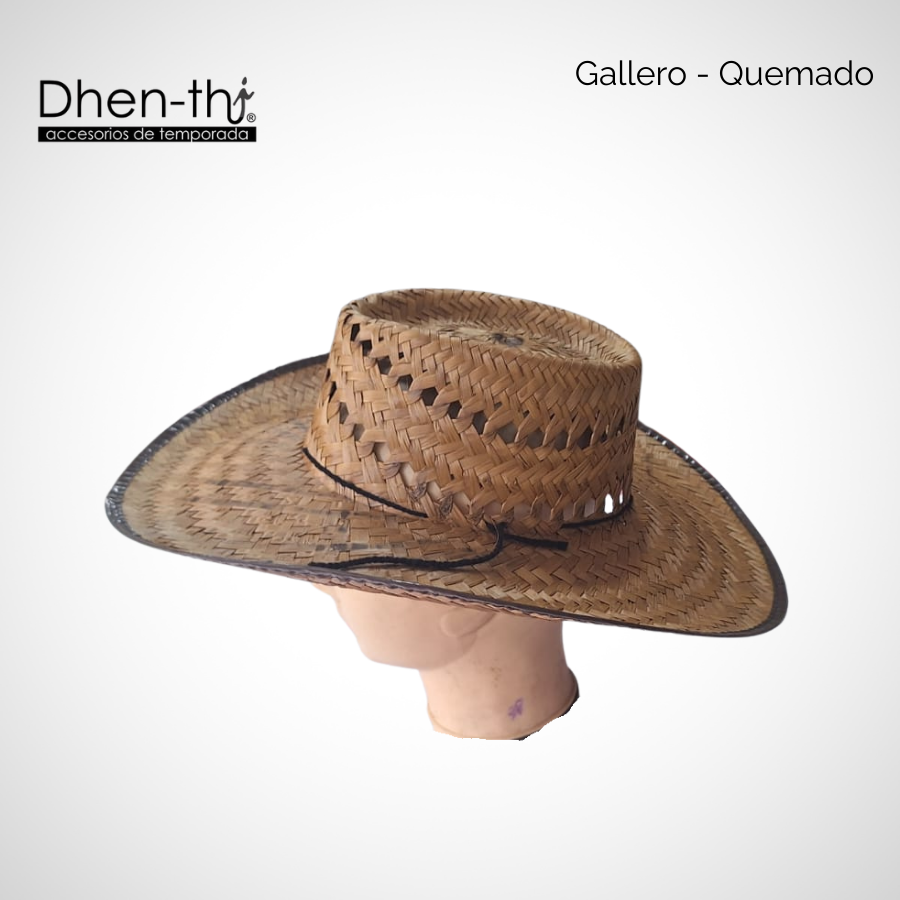 Sombrero Horma Gallero Quemado