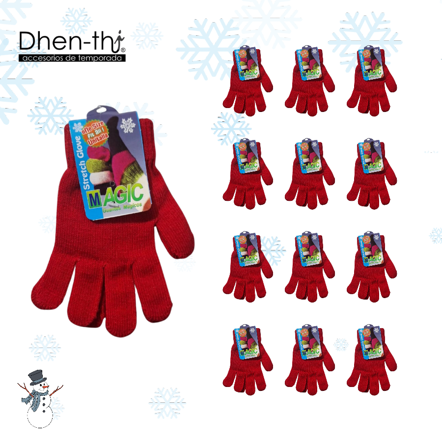 🏪 ¡Lote de 12 Pares de Guante Escolar! 🏪